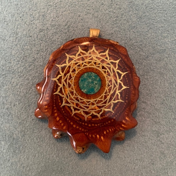 Third eye pinecone crushed turquoise - Picture 2 of 2